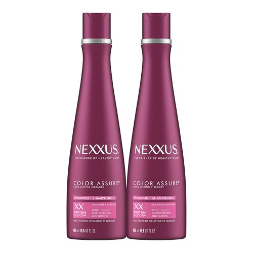 Nexxus Color Assure Shampoo ProteinFusion Twin Pack For Colored Hair Enhanced Color Vibrancy Sulfatefree Siliconefree 13