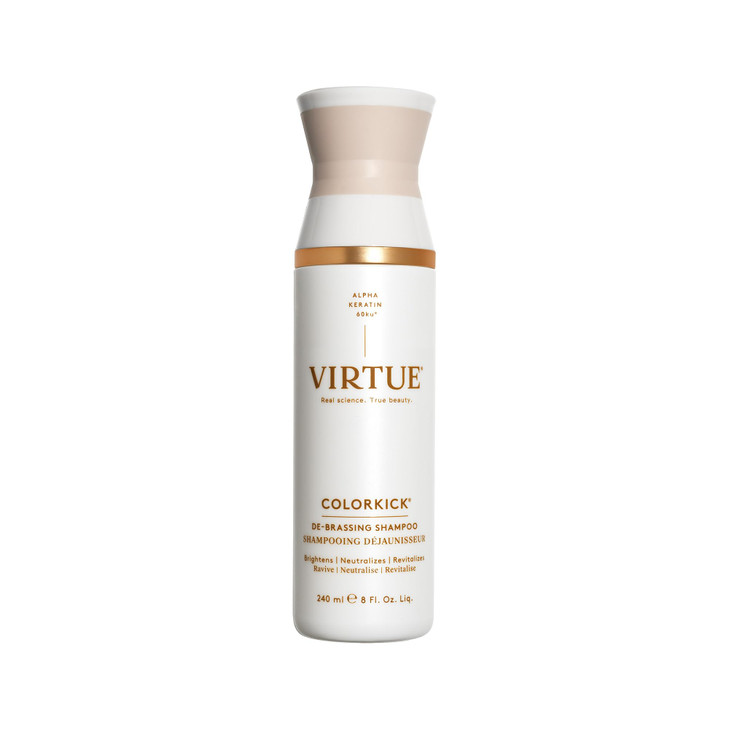VIRTUE DeBrassing Shampoo Natural Color Toner Brightens and Revitalizes All ColorTreated Hair ColorKick 8 Fl Oz