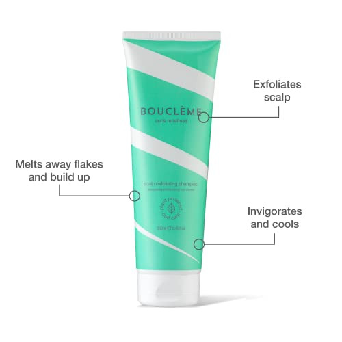 Bouclme Scalp Exfoliating Shampoo Removes Dead Skin Cells Shiny Healthy Hair Eliminate Dandruff 96 Naturally Derived Ing