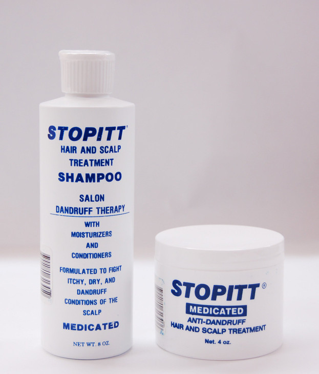 Stopitt Medicated Shampoo 8oz Antidandruff Hair and Scalp Treatment 4 Oz