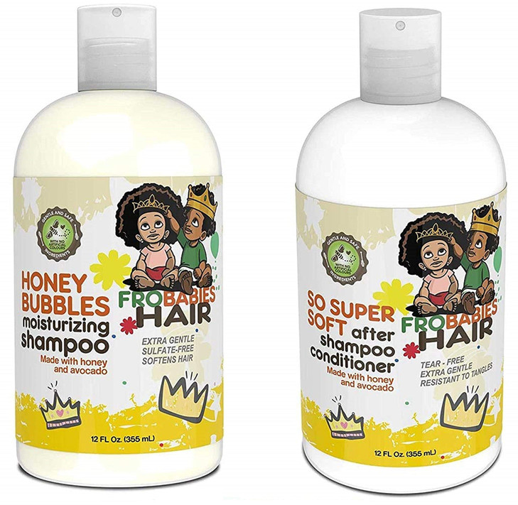 Frobabies Hair Honey Bubbles Shampoo 12oz So Super Soft Conditioner 12oz