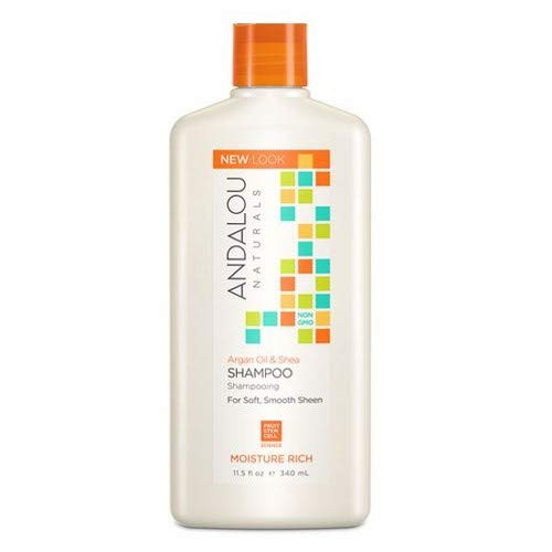 Andalou Naturals Argan Oil and Shea Moisture Rich Shampoo Pack of 3