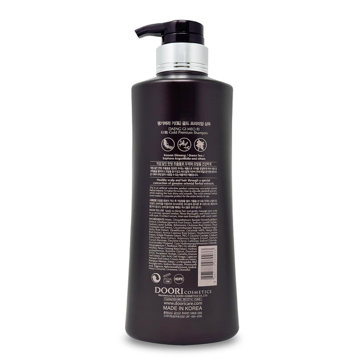 Daeng Gi Meo Ri Ki Gold Premium Shampoo Promoting Hair Growth Effectively Moisture to Dry and Rough Hair No Artificial C