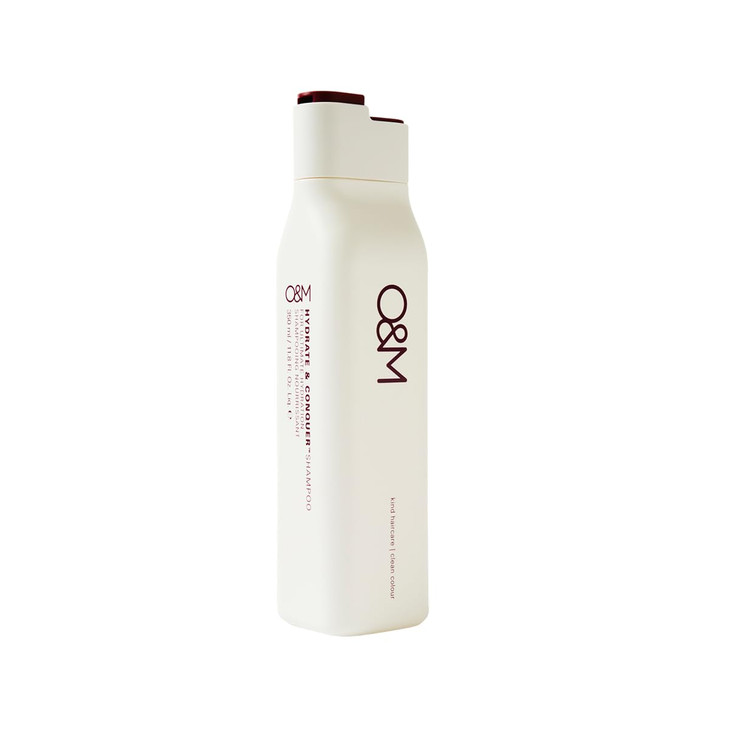 OM Hydrate Conquer Vegan Moisturizing Shampoo For Women Men Dry Damaged Colored Hair Organic Coconut Oil Vitamin A B C E