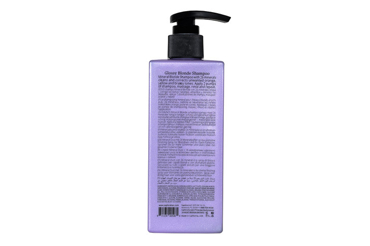 Saphira Glossy Blonde Shampoo for Natural Bleached and ColorTreated Blonde Hair SulfateFree ParabenFree Heals Cleanses R