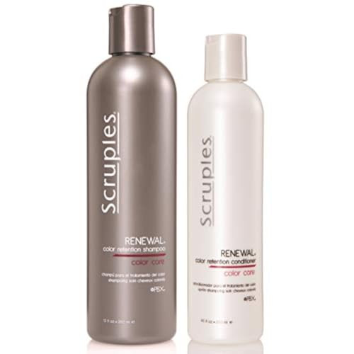 Scruples Color Renewal Duo Gentle Shampoo 12 oz Conditioner 85 oz for ColorTreated Hair Maintain Vibrancy Shine