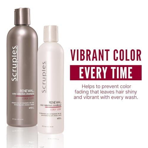 Scruples Color Renewal Duo Gentle Shampoo 12 oz Conditioner 85 oz for ColorTreated Hair Maintain Vibrancy Shine