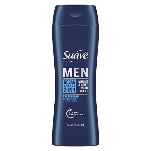 Suave Men 2 in 1 Shampoo and Conditioner Ocean Charge 126 oz Pack of 6
