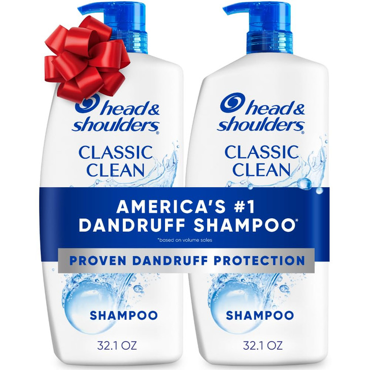 Head Shoulders AntiDandruff Shampoo with 1 Pyrithione Zinc Classic Clean Shampoo Twin Pack Daily Use Flake Control Scalp