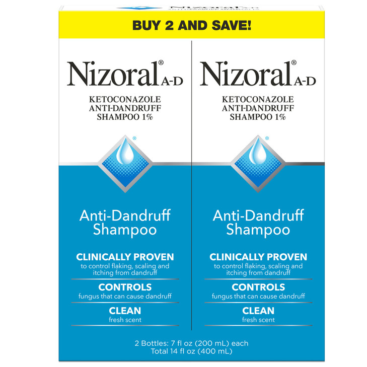 Nizoral AntiDandruff Shampoo Fresh Scent 14 Fl Oz 7 Oz each Pack of 2