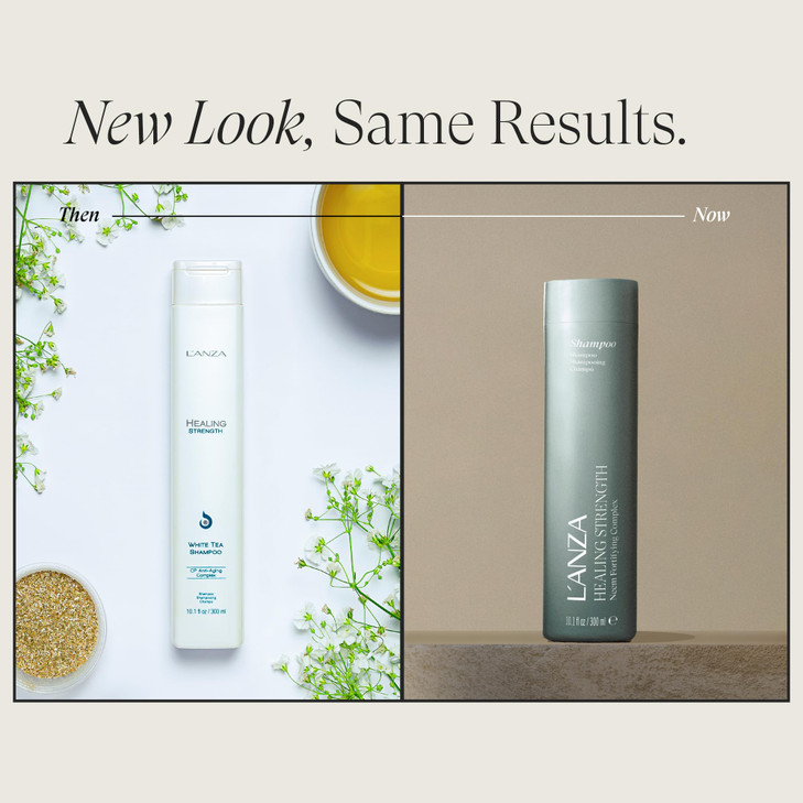 LANZA Healing Strength Shampoo For Dry Damaged Hair Anti Aging Daily Shampoo that Strengthens Repairs Damage Moisturizin