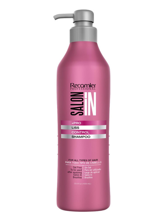 Salon In Recamier Liss Control Shampoo 338 fl oz Frizz Control Shine for Unruly or Frizzy Hair