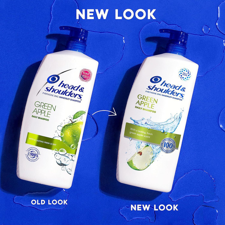 Head Shoulders AntiDandruff Shampoo with 1 Pyrithione Zinc Clinically Proven Scalp Care Treatment Fresh Green Apple Scen