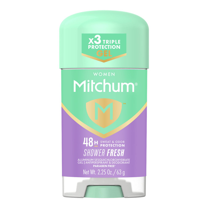 Mitchum Womens Triple Odor Protection Antiperspirant & Deodorant Gel, Shower Fresh, 48HR Protection, 2.25 oz online at globaldelivered