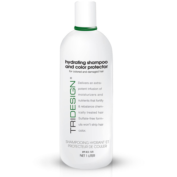 TRIDESIGN Hydrating Shampoo for Color Treated Hair Sulfate and Paraben Free Color Care Treatment Concentrated Hair Color