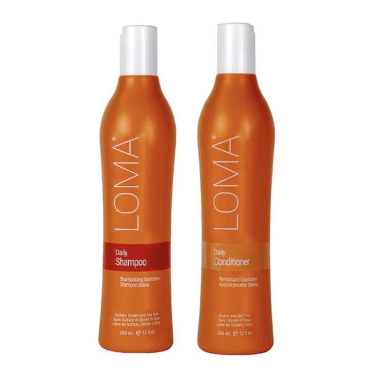 LOMA Daily Shampoo clear formula and Daily Conditioner DUO PACK 12 Ounce Each