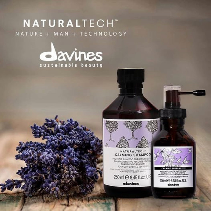 Davines Naturaltech CALMING Shampoo Gentle Cleansing While Relieving Itch In Sensitive Scalps 845 Fl Oz