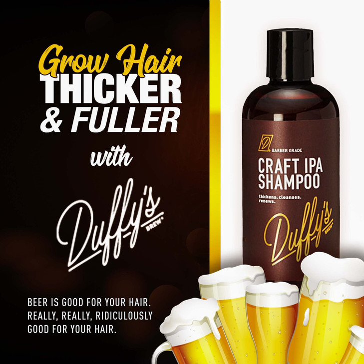 Duffys Brew Beer Shampoo 2Pack Hair Care Made with Premium IPA Craft Beer Hair Shampoo that Nourishes Thickens and is Co