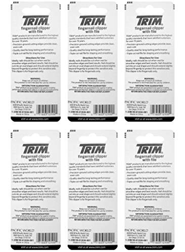 Trim Nailcare Fingernail Steel Clipper with File, Item Number 12500 (Pack of 6) online at globaldelivered
