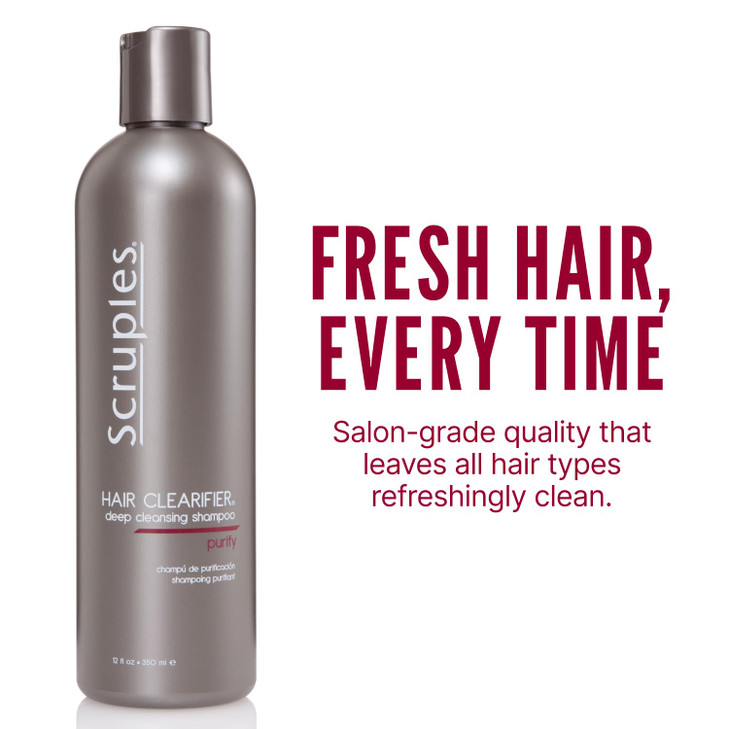 Scruples Hair Clearifier Shampoo Professional Grade Deep Cleansing Shampoo Clarifying Agents Remove Metals Minerals and