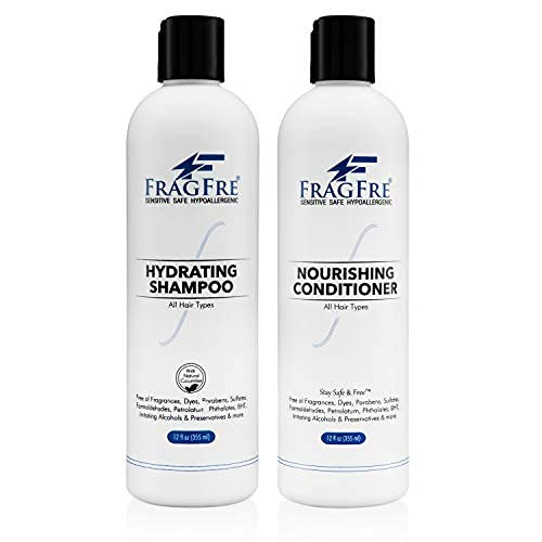 FRAGFRE Hydrating Shampoo and Nourishing Conditioner 12 ozea 2Pack Gift Set Sulfate Free Gluten Free Parabens Free Color