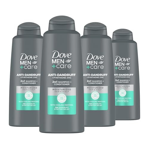 DOVE MEN CARE 2 in 1 Shampoo and Conditioner Dandruff Defense 4 Count 204 oz