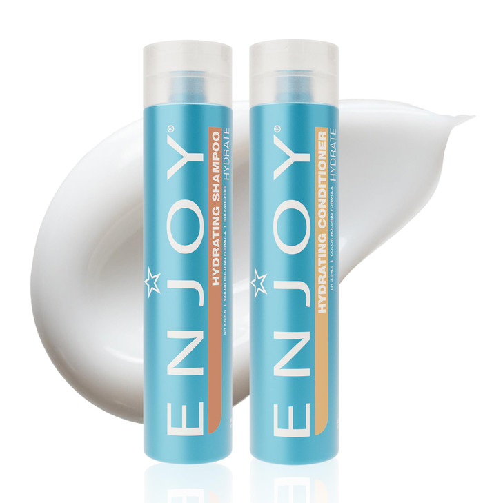 Enjoy Hydrating Shampoo and Conditioner Set SulfateFree Daily Moisture for Soft Shiny Manageable Hair Color Safe Lightwe
