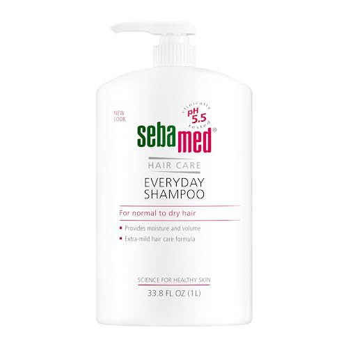 SEBAMED Everyday Shampoo for All Hair Types and Sensitive Scalp 338 Fl Oz 1L Hypoallergenic Dermatologist Recommended pH