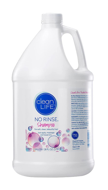 NoRinse Shampoo 1 Gallon Leaves Hair Fresh Clean and OdorFree RinseFree Formula