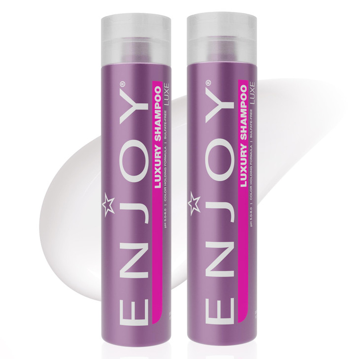 Enjoy Luxury Shampoo Eliminates Frizz Cleansing Moisturizing Smoothing Sulfate Free For Thick Coarse or Curly Hair 101 F