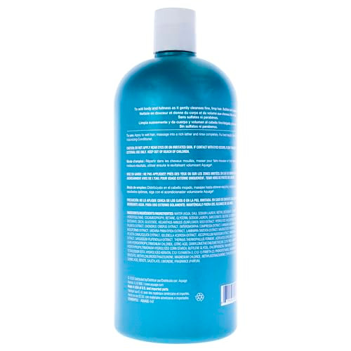 AQUAGE SeaExtend Volumizing Shampoo SeaExtend ThermalV Technology Seals Heat Out Preventing Haircolor Fade and Thermal S