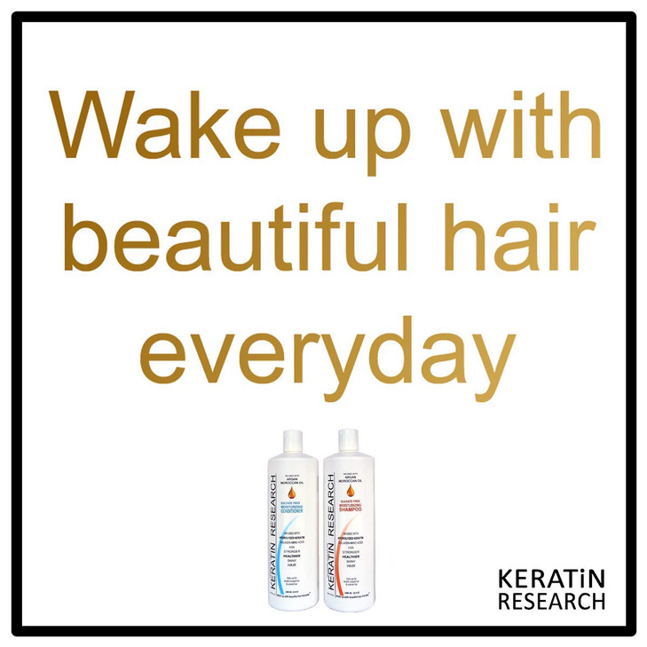 Sulfate Free Shampoo Conditioner 2x 1000ml Bottles Value Set infused with Moroccan Argan Oil By Keratin Research post ke