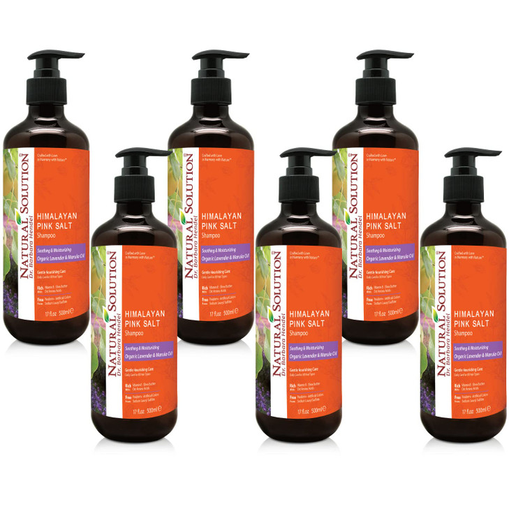 Natural Solution ShampooOrganic Lavender Marula Oil With Himalayan Pink Salt Soothing Moisturizing Daily Care For All Ha