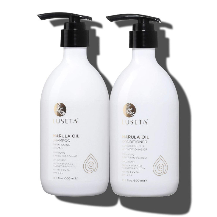 Luseta Rose Oil Shampoo and Conditioner Set for Fine and Dry Hair 2x338oz