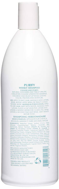 SURFACE Hair Purify Clarifying Cleansing Shampoo Clarify Deep Cleanse Sulfate Free 32 fl oz