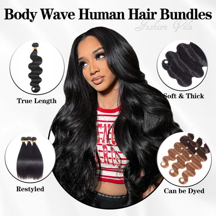 Body Wave Bundles Human Hair Brazilian Virgin 3 Bundles 16 18 20 Inch 100 Unprocessed Brazilian Virgin Human Hair Weave