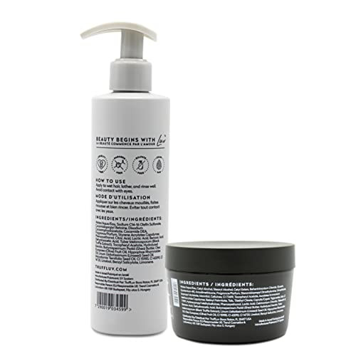 TruffLuv Indulge Collection Truffle Clarifying Shampoo Hydrating Strengthening Mask with Black Truffle Extract 845 Fl Oz