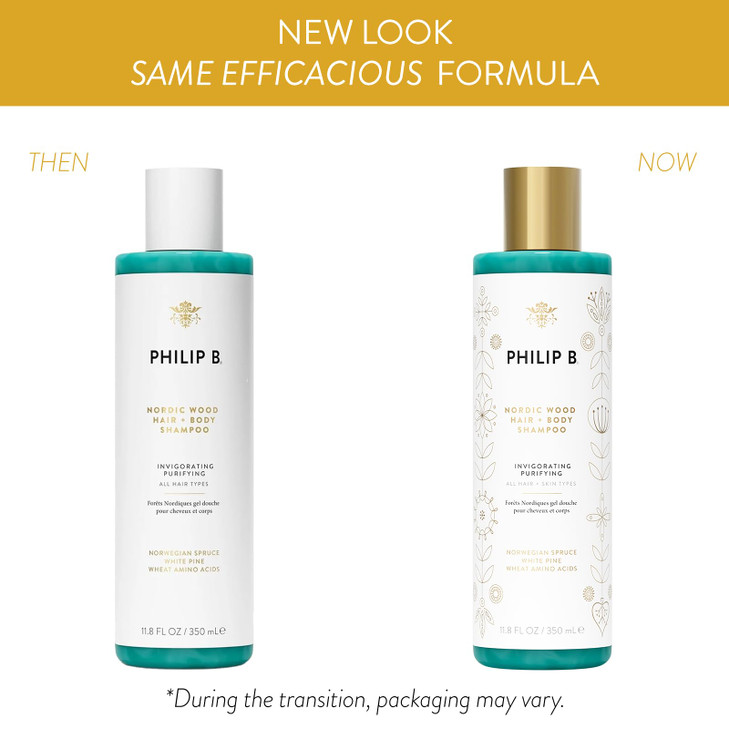 PHILIP B Nordic Wood Hair Body Shampoo 118 fl oz 350 ml Lathers Up Luxuriously Conditions While Leaving You Feeling Cool