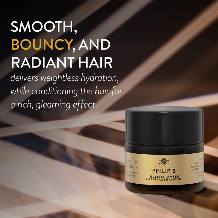 PHILIP B Russian Amber Imperial Shampoo 3 fl oz 88 ml ColorProtective Cleanser Restores Frizzy OverProcessed Hair for We