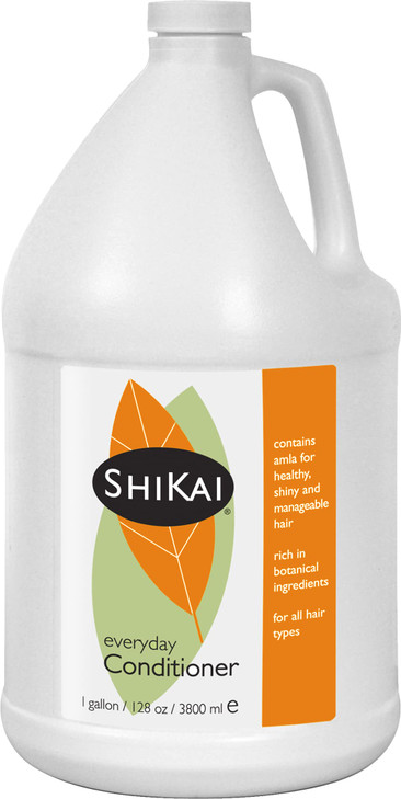ShiKai Everyday Hydrating Conditioner Unscented 1 Gallon with Borage Jojoba Oil Promotes Healthy Scalp Nourish Shine Veg