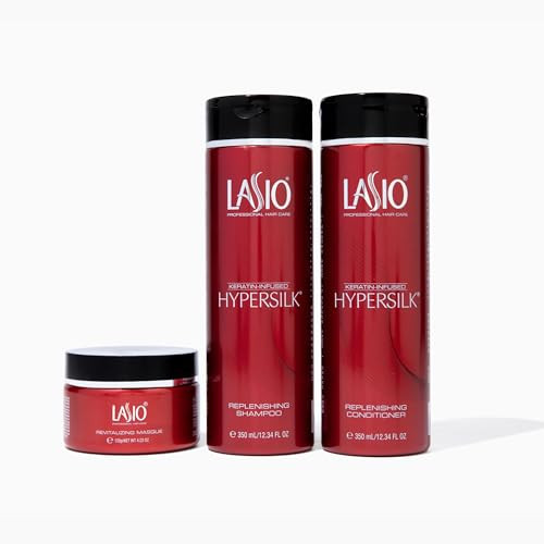 Lasio KeratinInfused Hypersilk Intense Hair Repair and Healthy Hair Kit Contains Professional Salon Level Grade Shampoo