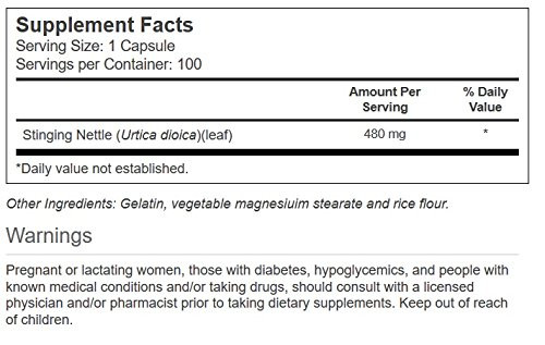 Vitacost Stinging Nettle Leaf -- 480 mg - 100 Capsules online at globaldelivered