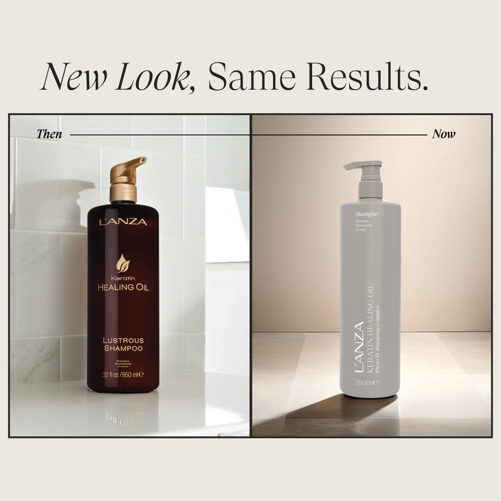 LANZA Keratin Healing Oil Shampoo Hydrating Cleanse Boosts Softness Adds Lustrous Shine AntiFrizz Color Safe Strengtheni