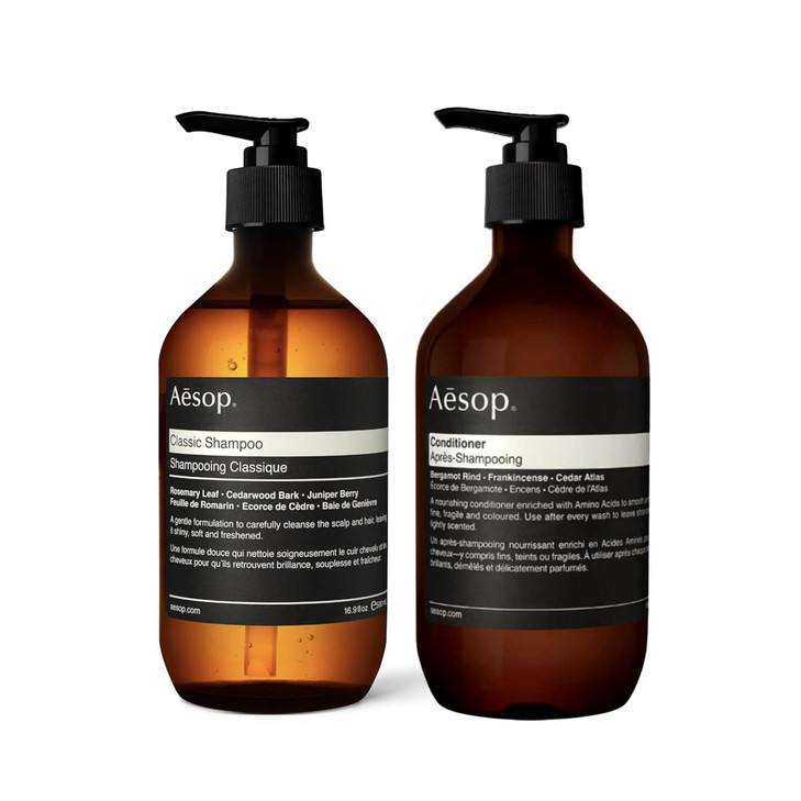 Aesop Classic Shampoo Conditioner Set Adds Shine Hydration Softness to Hair 500 mL 169 oz