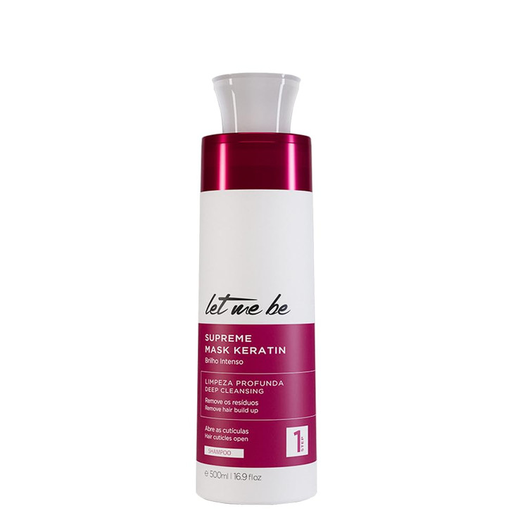 Let Me Be Supreme Mask Keratin Kit Deep Cleansing Shampoo Keratin Smoothing System For Smoother Shinier More Manageable