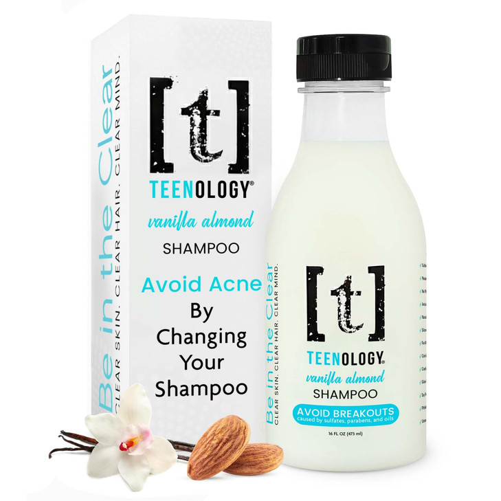 Teenology Teen Shampoo Avoid Acne Breakouts NonComedogenic For Dry Oily Scalps Sulfate Paraben Free Natural Botanical Ex