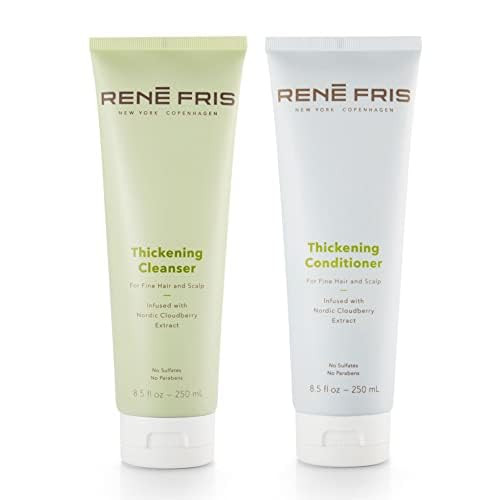 RENEFRIS Thickening Shampoo and Thickening Conditioner 250ml Volumising 2in1 Shampoo and Conditioner for Fine Hair Sulfa