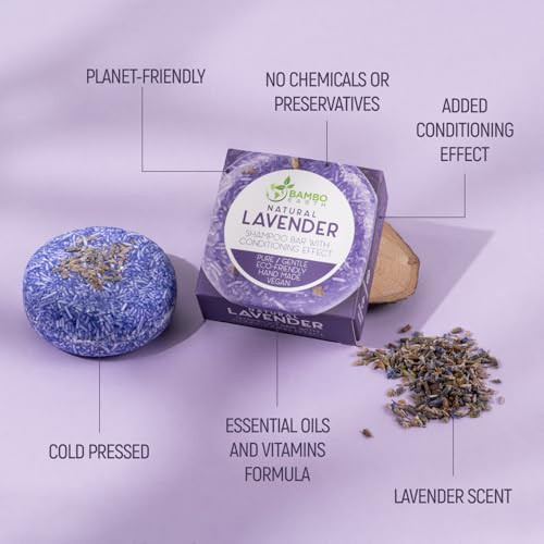 BAMBOEARTH Solid Shampoo Bar And Conditioner Effect Hair Soap 100 Organic Shampoo Bars For Hair With All Natural Plant B