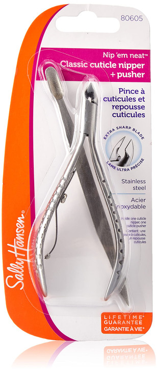 Sally Hansen Beauty Tools, Nip'em Neat-Cuticle Nipper, Pusher, Half Jaw, 1 count, Cuticle Cutter, Cuticle Nipper, Cuticle Clippers, Cuticle Trimmer, online at globaldelivered