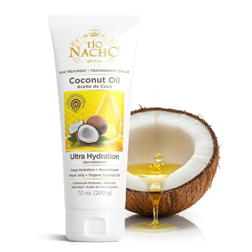 Tio Nacho UltraMoisturizing Frizz Control Hair Treatment with Organic Coconut Oil and Royal Jelly Deep Hydration and Nou